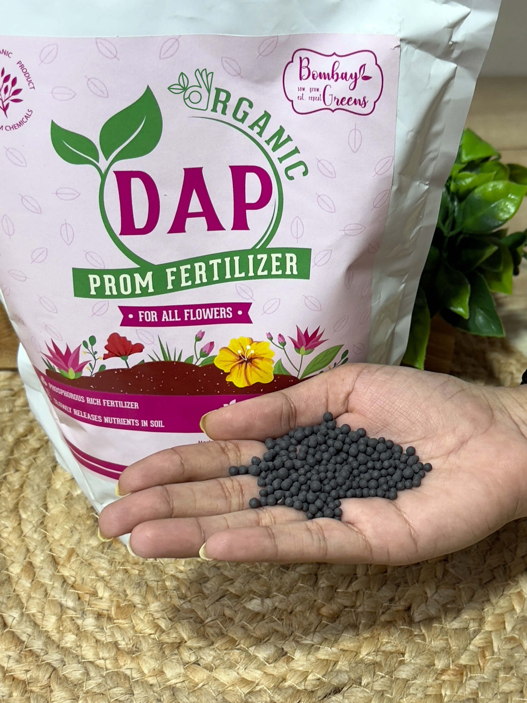 Organic DAP PROM Fertilizer for Roses & Flowers - 900 Grams