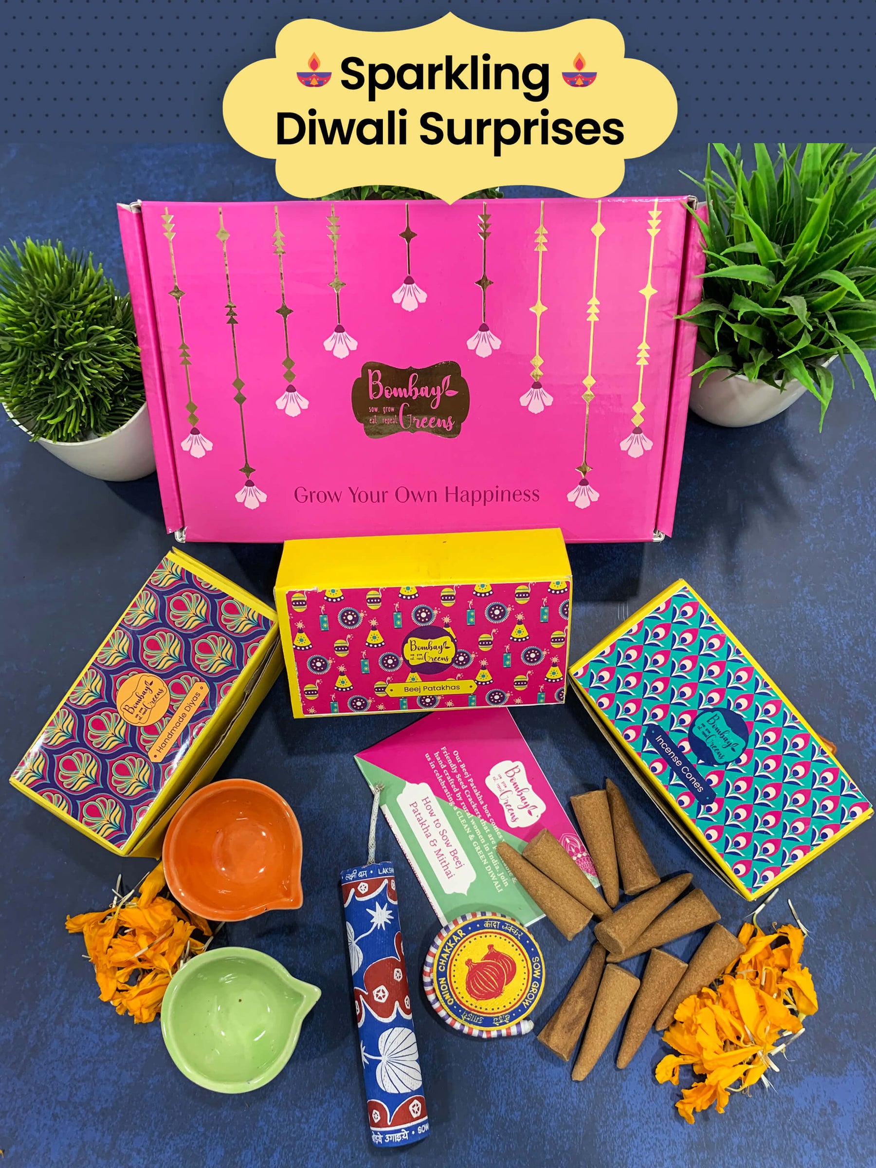 Sparkling Celebrations Diwali Gift Box: Gift/Send Diwali Gifts Online  JVS1267361 |IGP.com