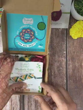 Seeds Rakhi Set- Zig Zag